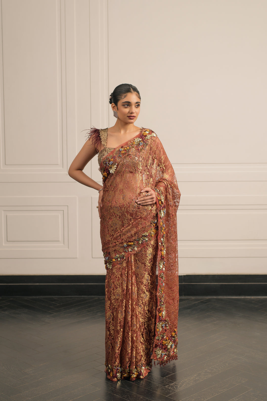 KUMKUM SAREE AND BLOUSE SET