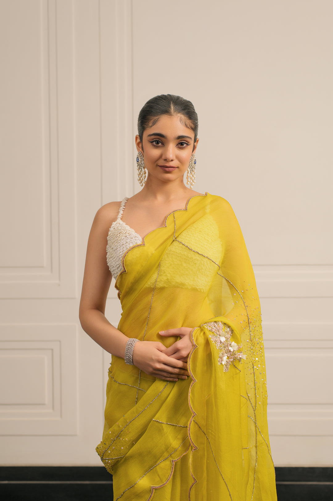 JASMIN SAREE AND BLOUSE SET