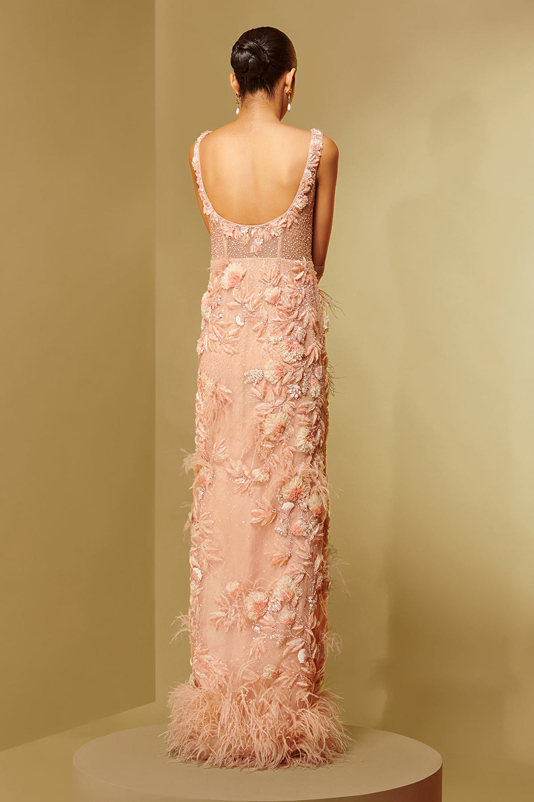 Camellia Dream Cocktail Gown