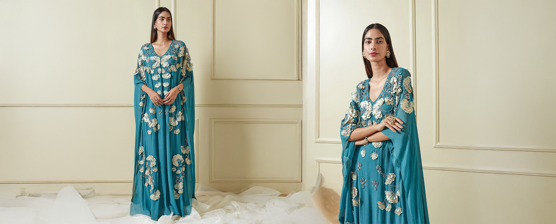 Dunes & Dahlias: UAE Kaftans Reimagined