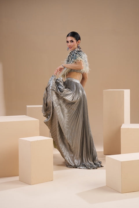 Darya Pleated Skirt