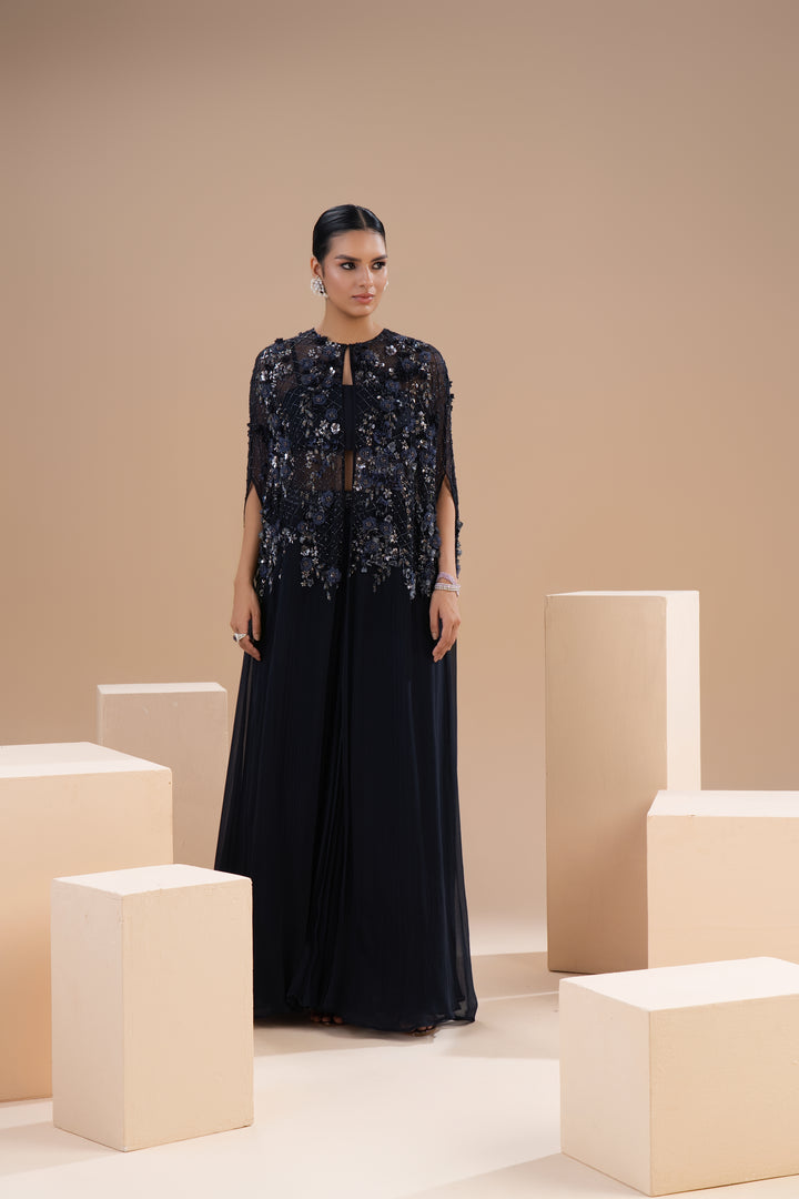 Floral Pleated Skirt