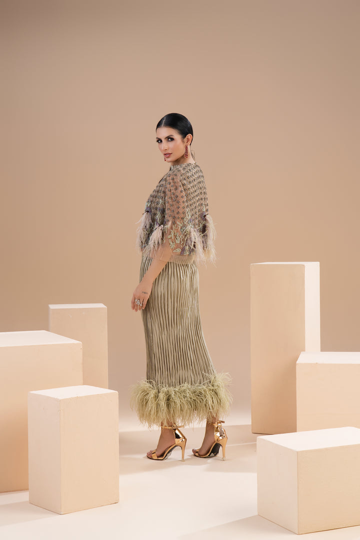 Elanaz Pleated Dress