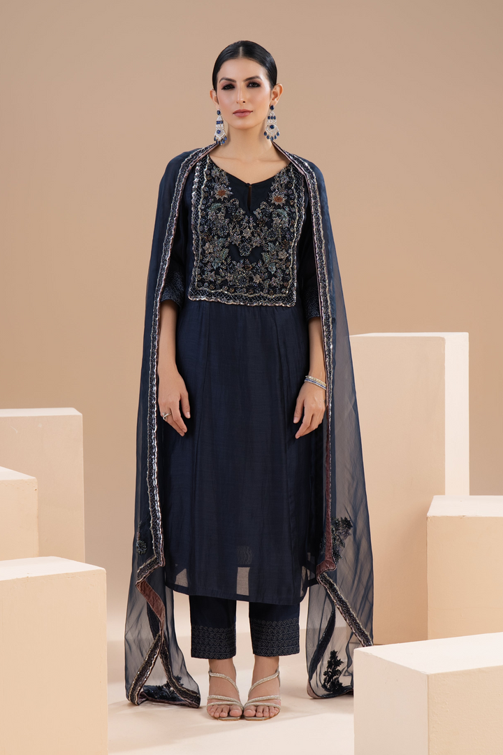 Florances navy suit