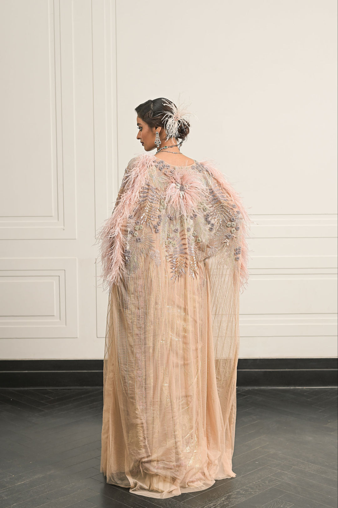 Tuberose Tales saree and blouse set