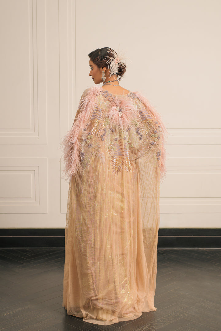 Tuberose Tales saree and blouse set