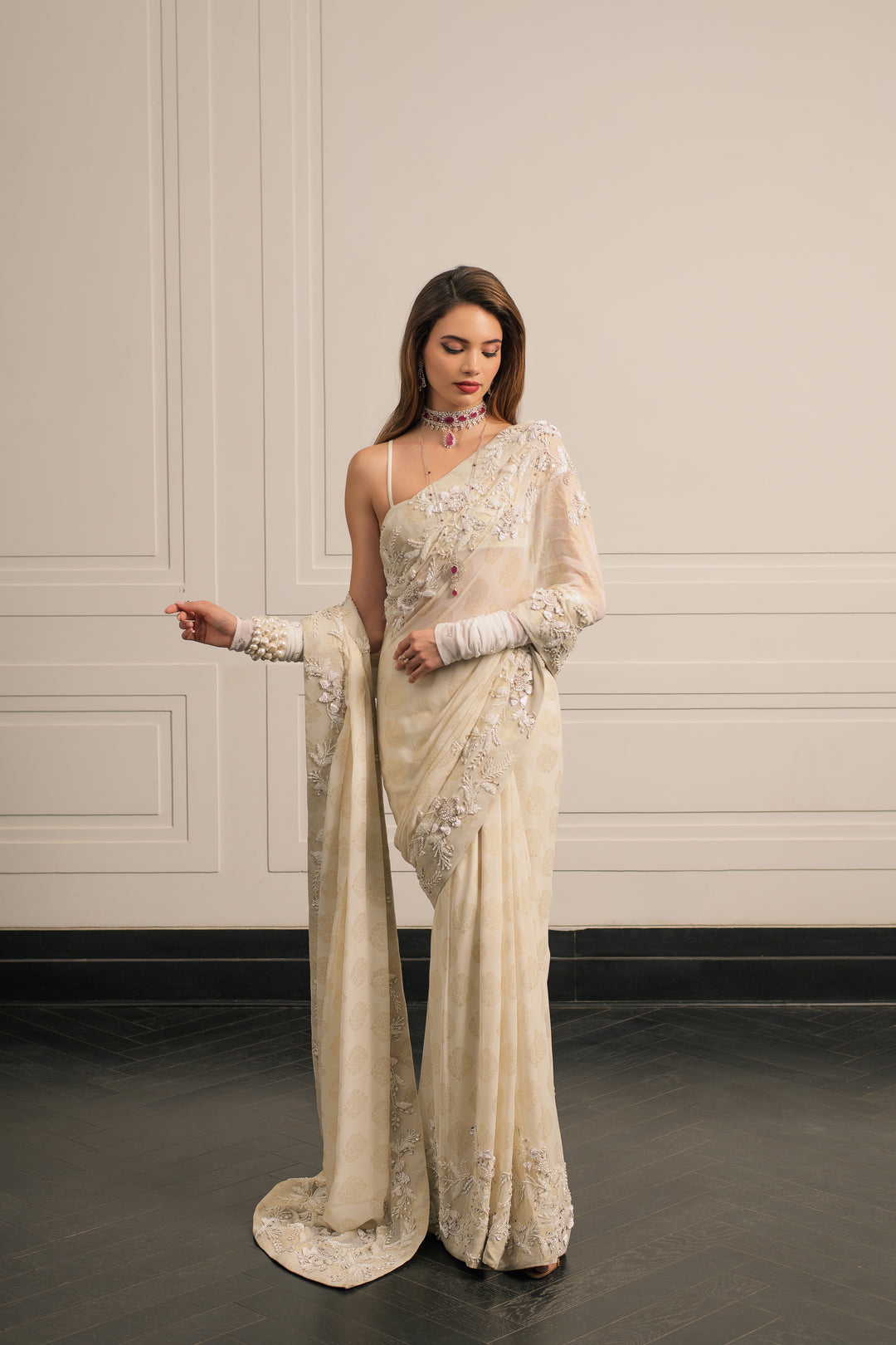 Champa saree and blouse set