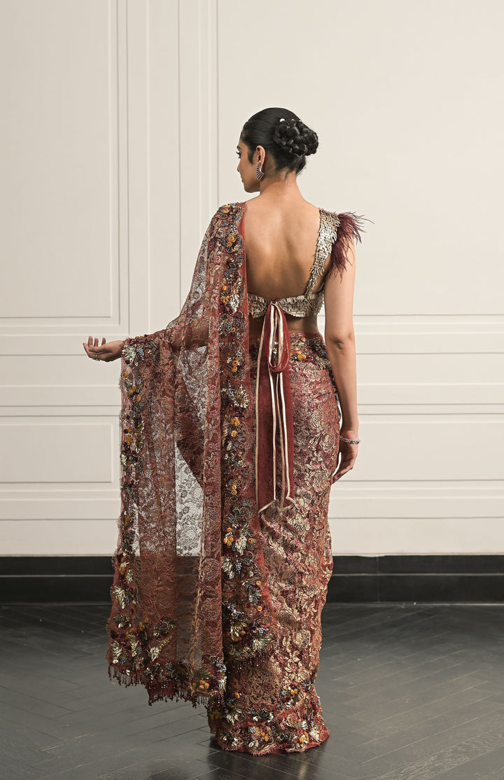 KUMKUM SAREE AND BLOUSE SET