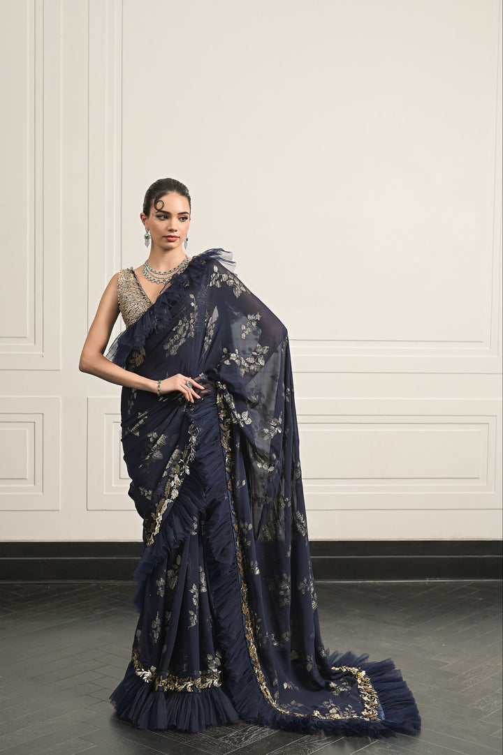 Nocturne of Noor saree and blouse set