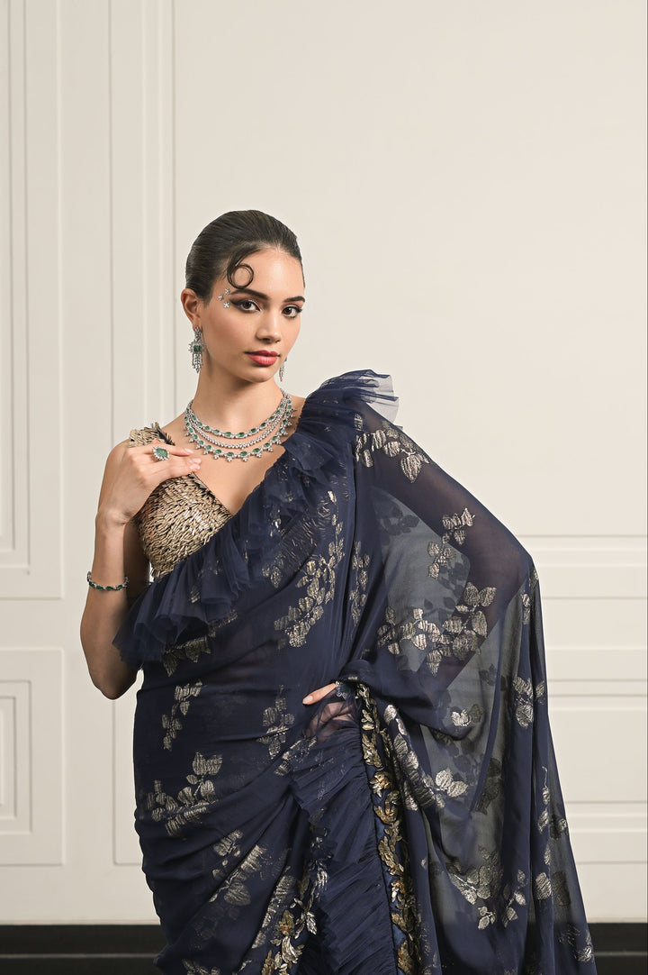 Nocturne of Noor saree and blouse set