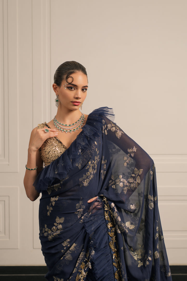 Nocturne of Noor saree and blouse set