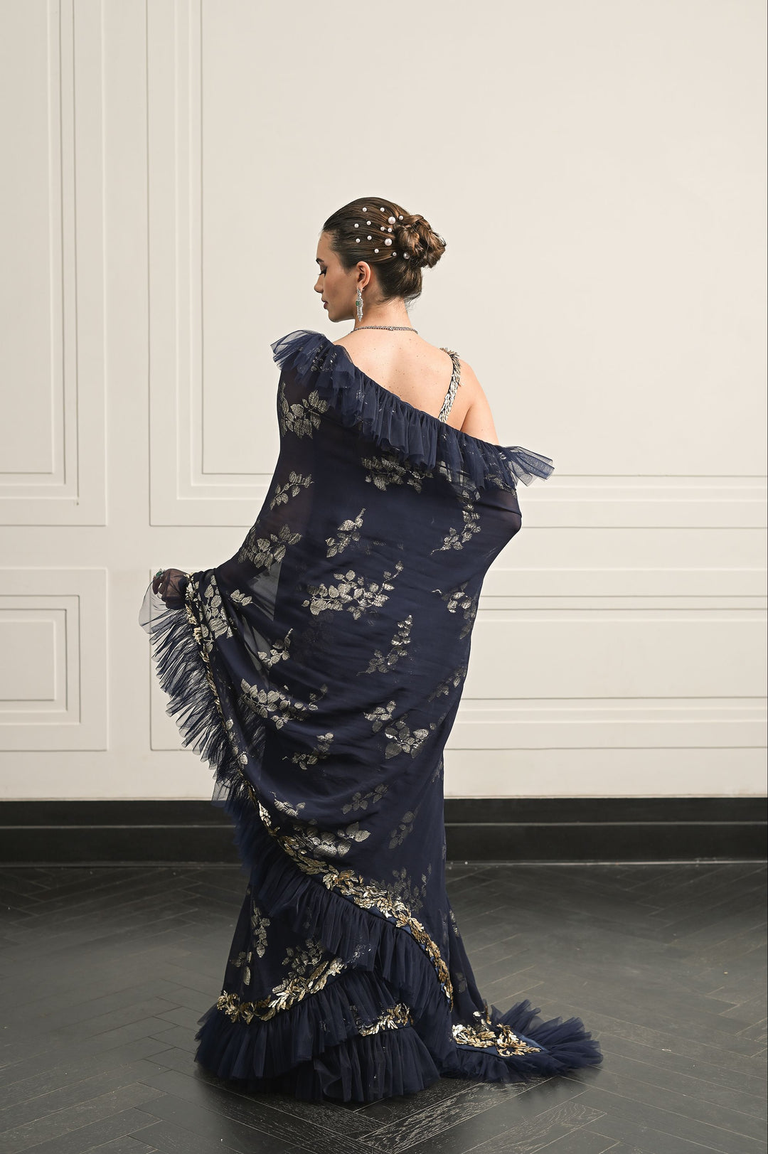 Nocturne of Noor saree and blouse set