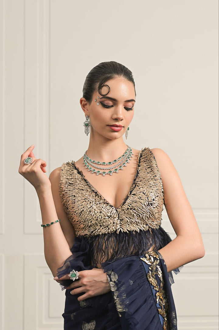 Nocturne of Noor saree and blouse set