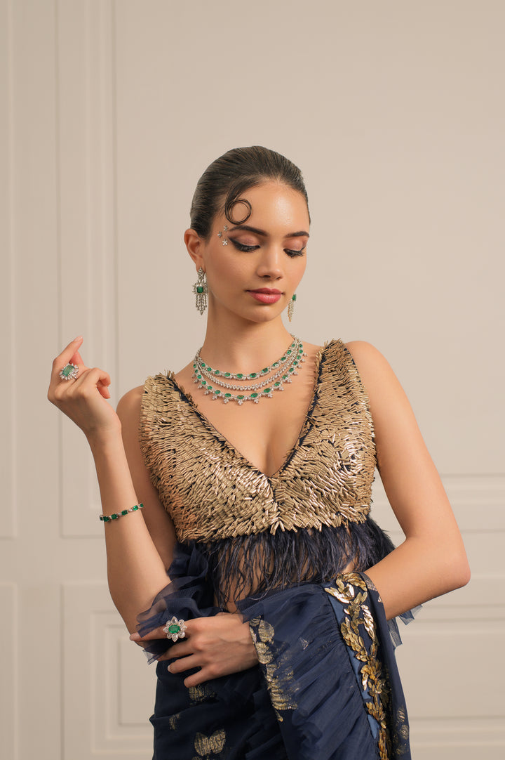 Nocturne of Noor saree and blouse set