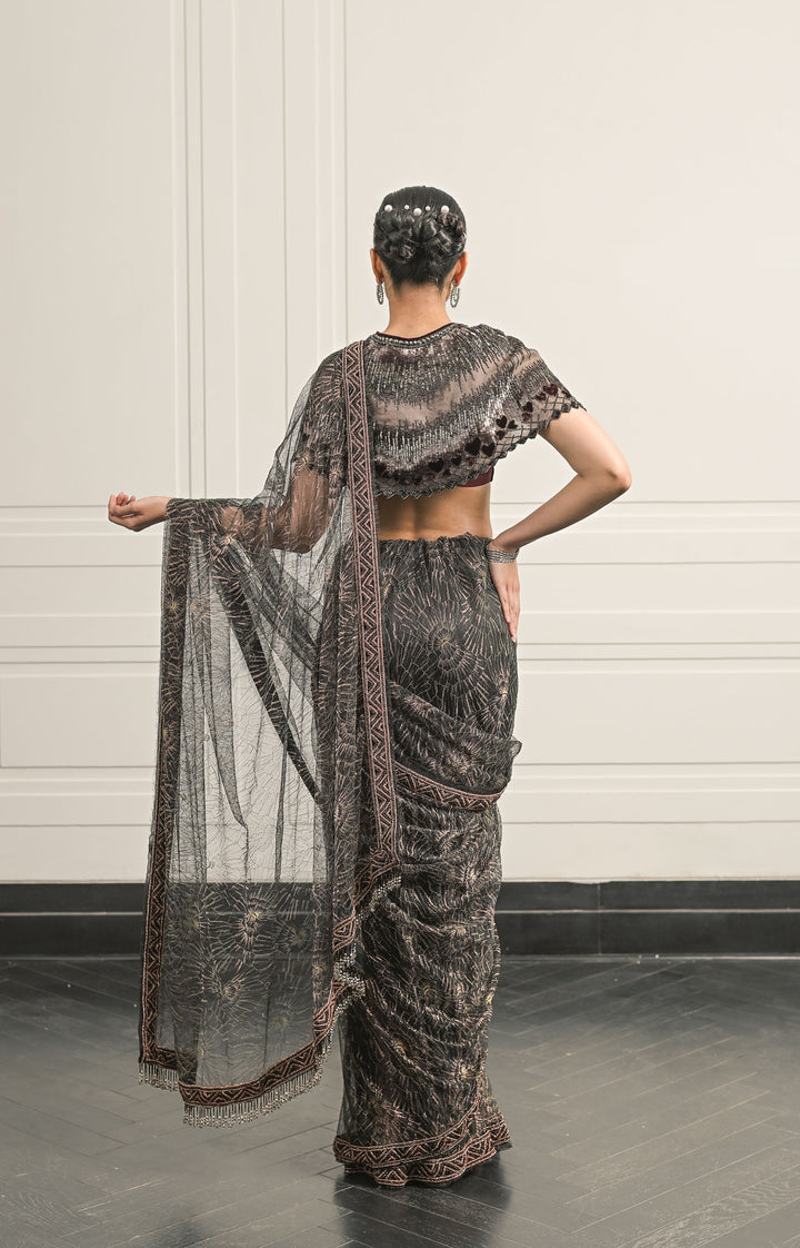 Brontë Bloom saree and blouse set