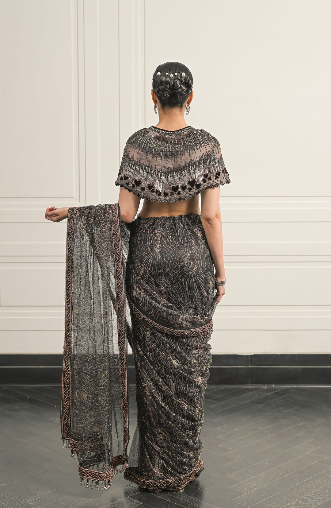 Brontë Bloom saree and blouse set