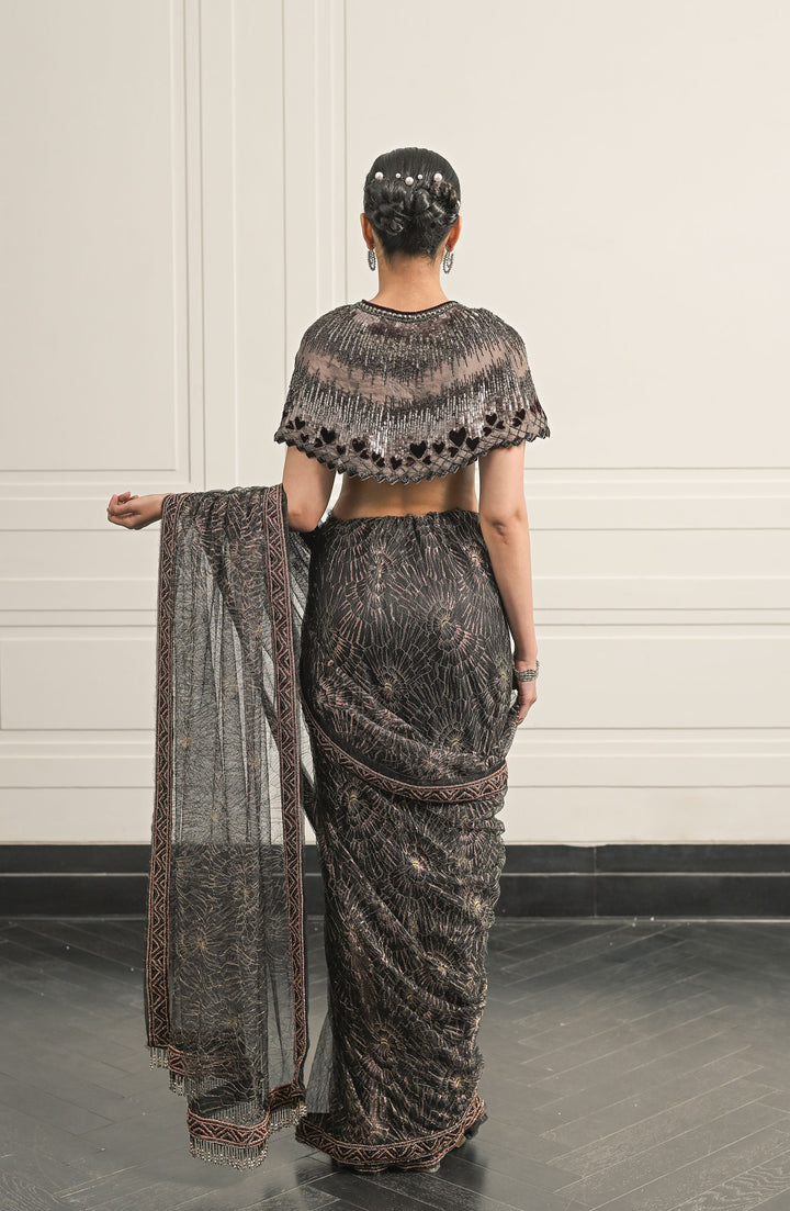 Brontë Bloom saree and blouse set