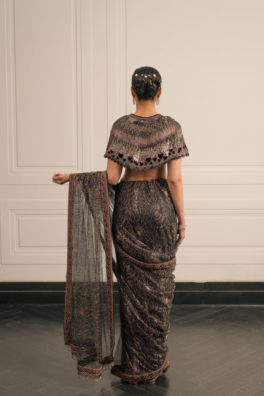 Brontë Bloom saree and blouse set