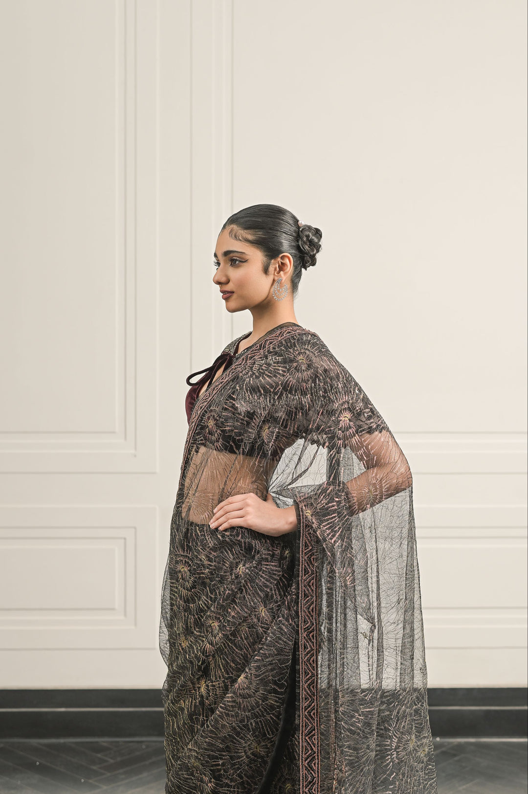 Brontë Bloom saree and blouse set