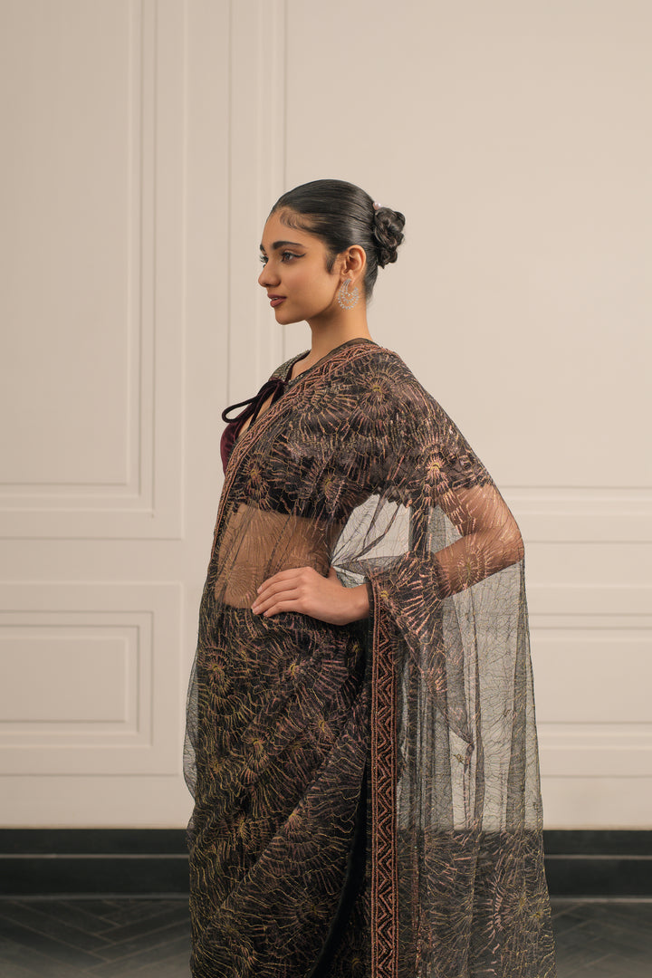 Brontë Bloom saree and blouse set