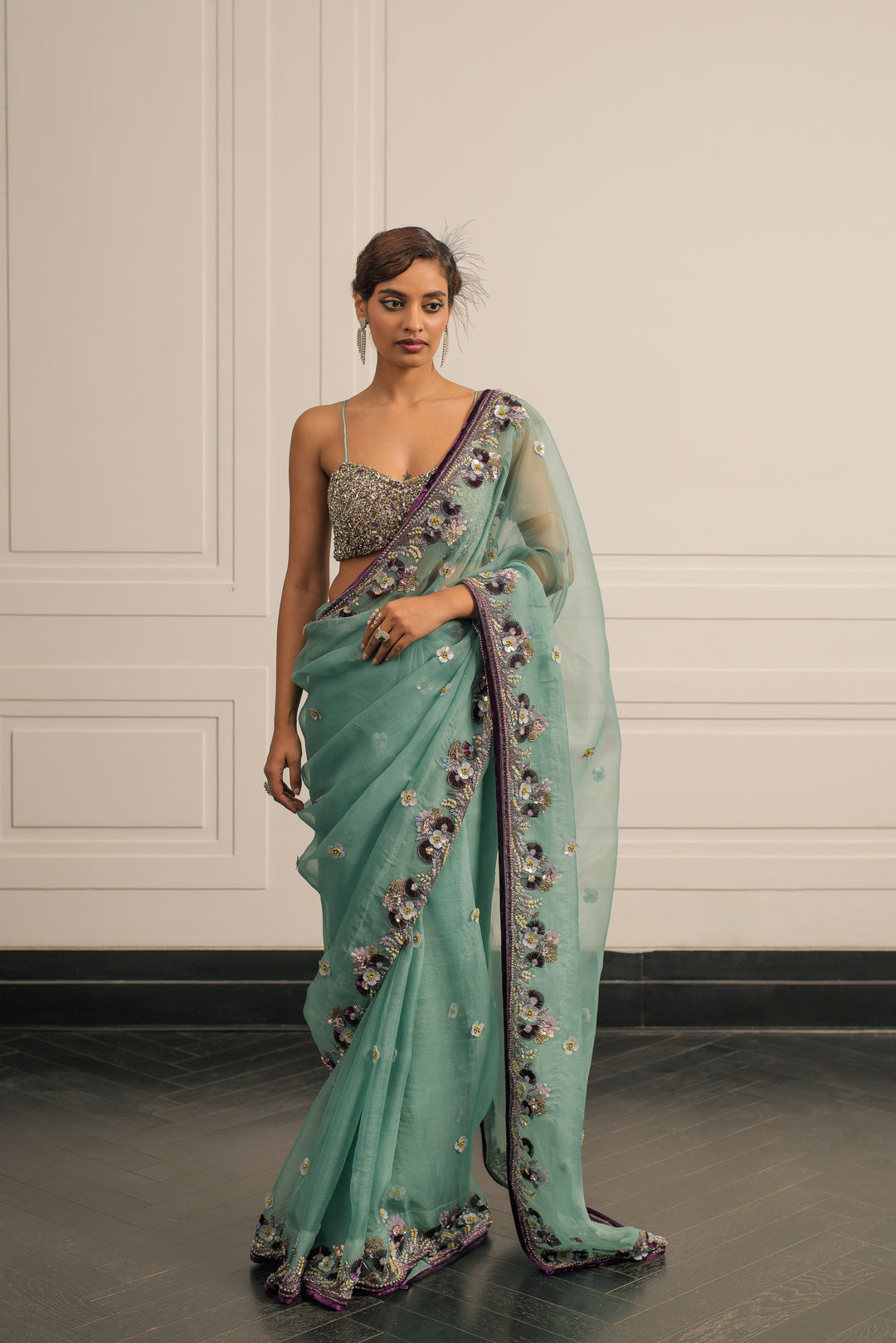 Juhi saree and blouse set