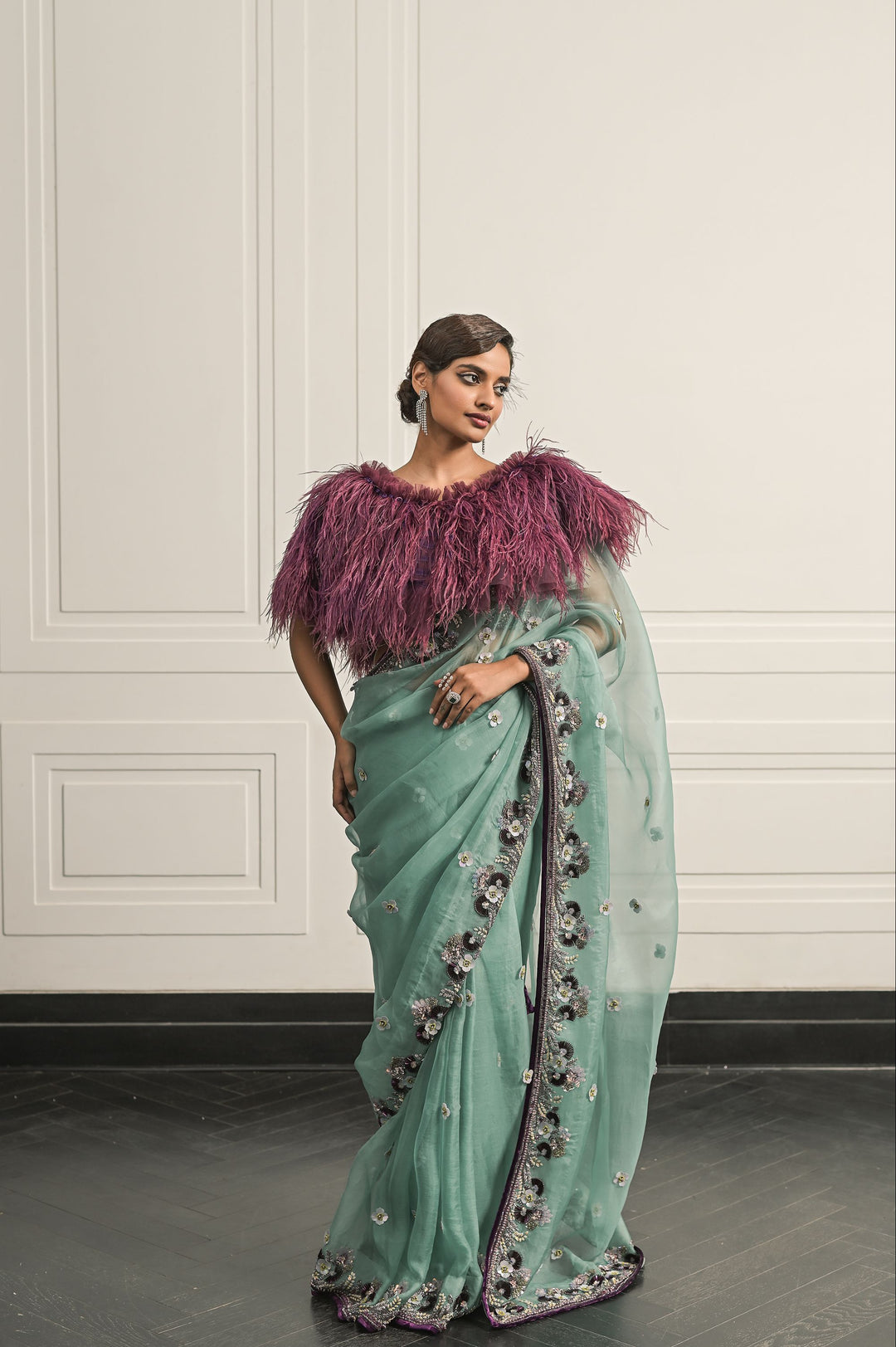 Juhi saree and blouse set