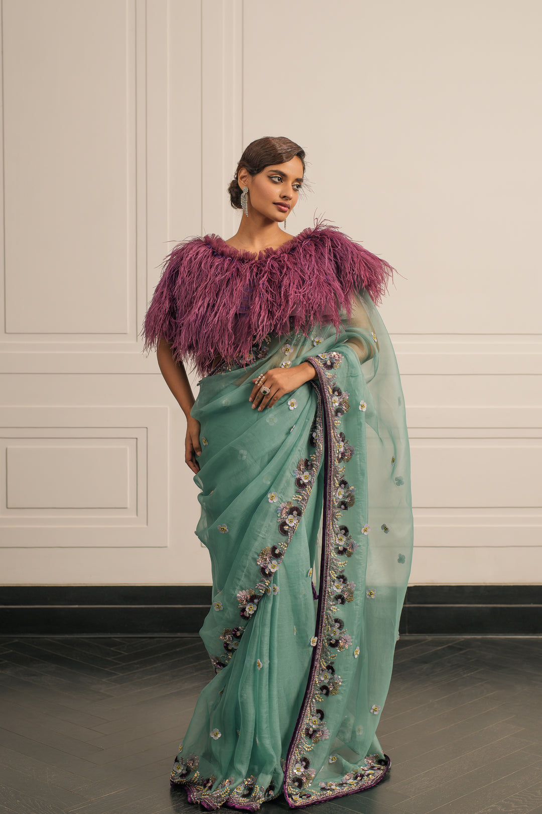 Juhi saree and blouse set
