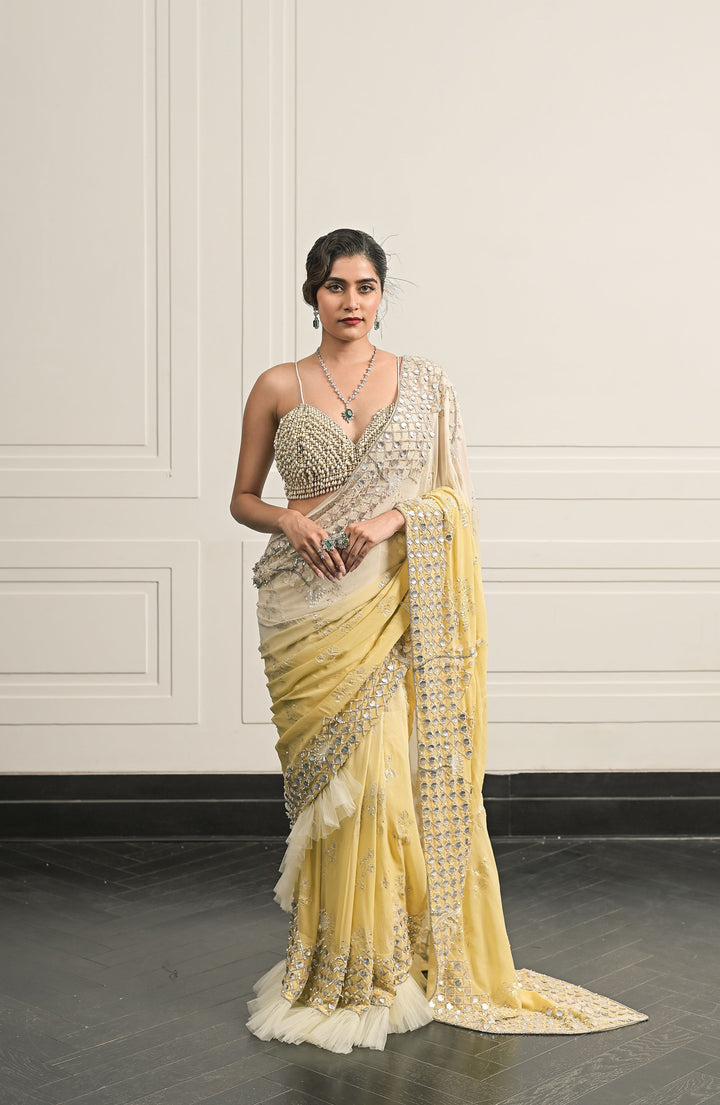 Gajra saree and blouse set