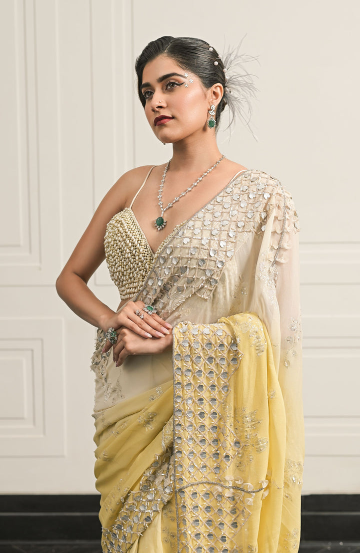 Gajra saree and blouse set