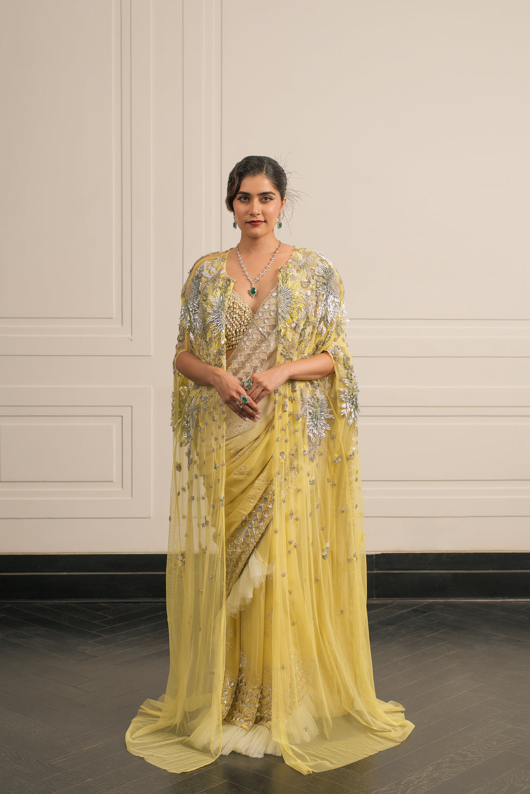 Gajra saree and blouse set