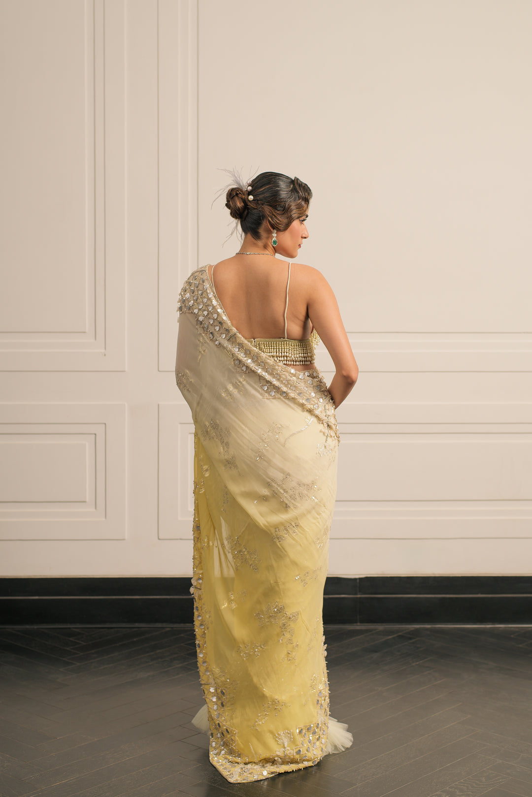 Gajra saree and blouse set
