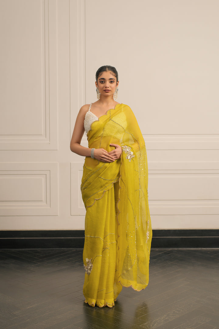 JASMIN SAREE AND BLOUSE SET