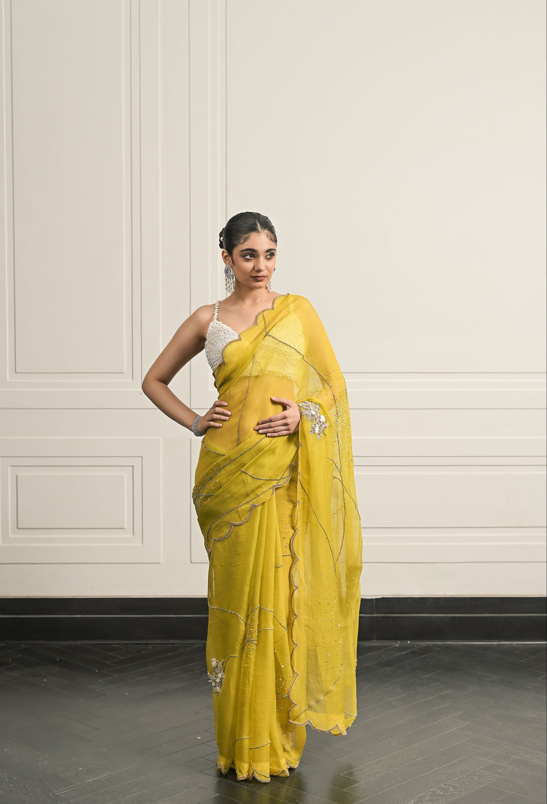 JASMIN SAREE AND BLOUSE SET