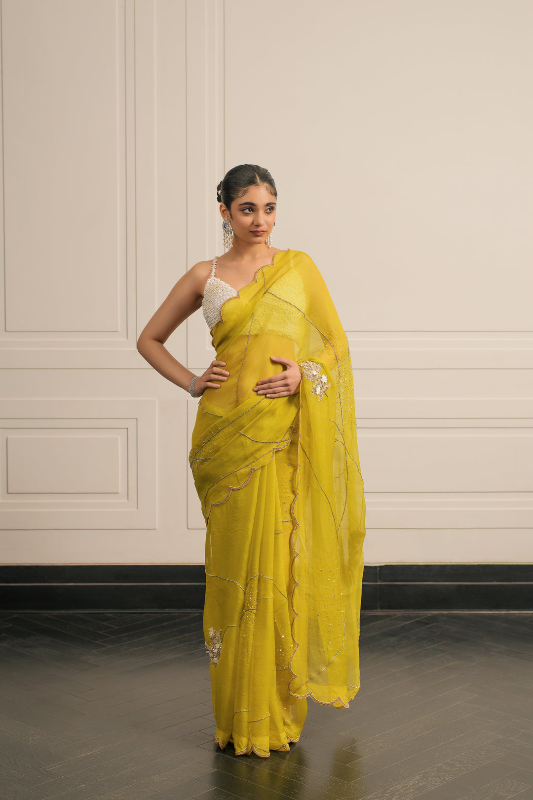 JASMIN SAREE AND BLOUSE SET