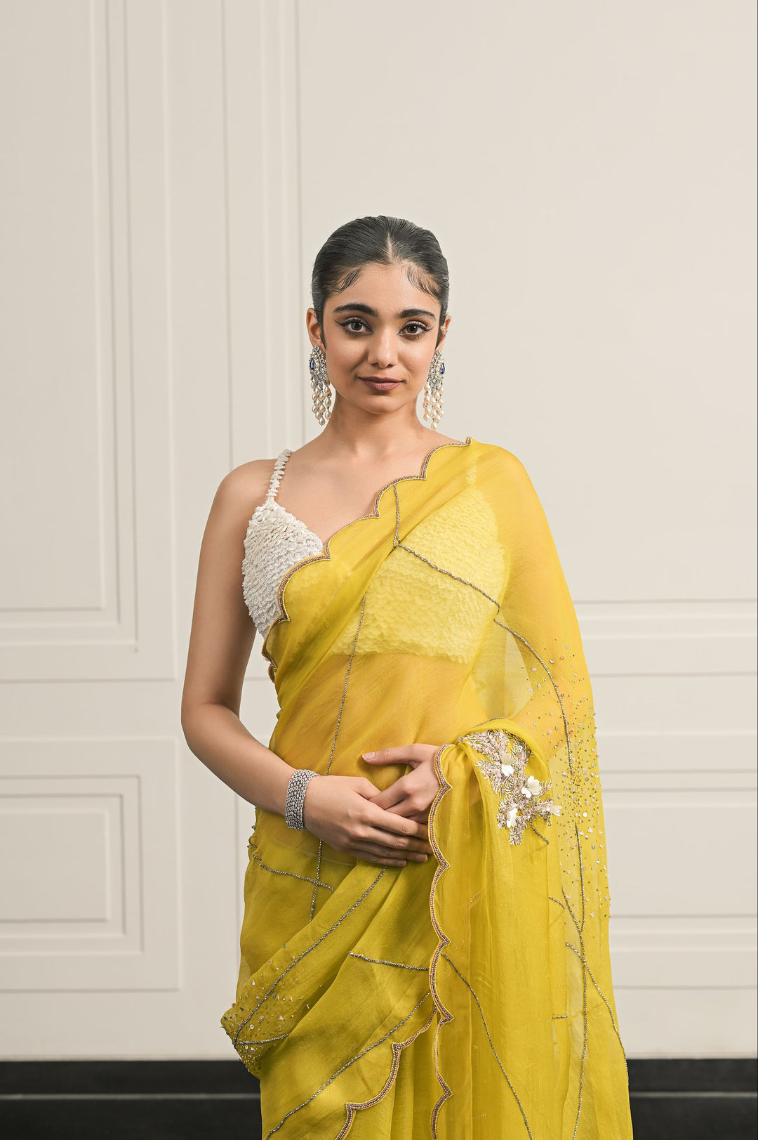 JASMIN SAREE AND BLOUSE SET