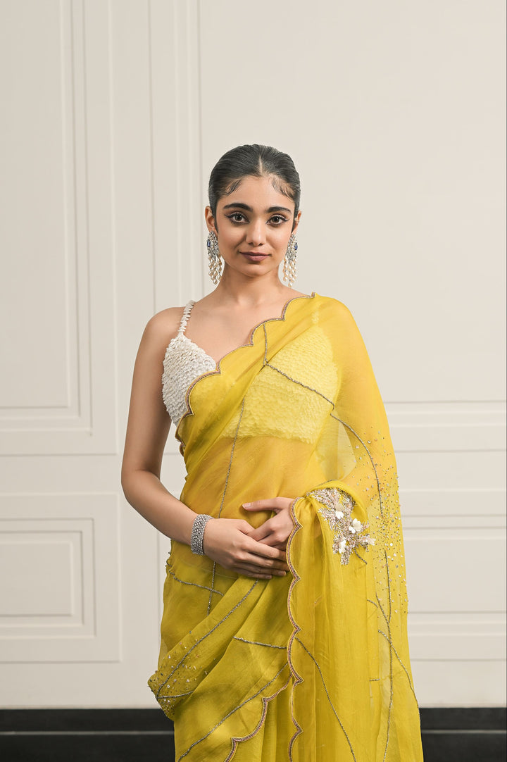 JASMIN SAREE AND BLOUSE SET