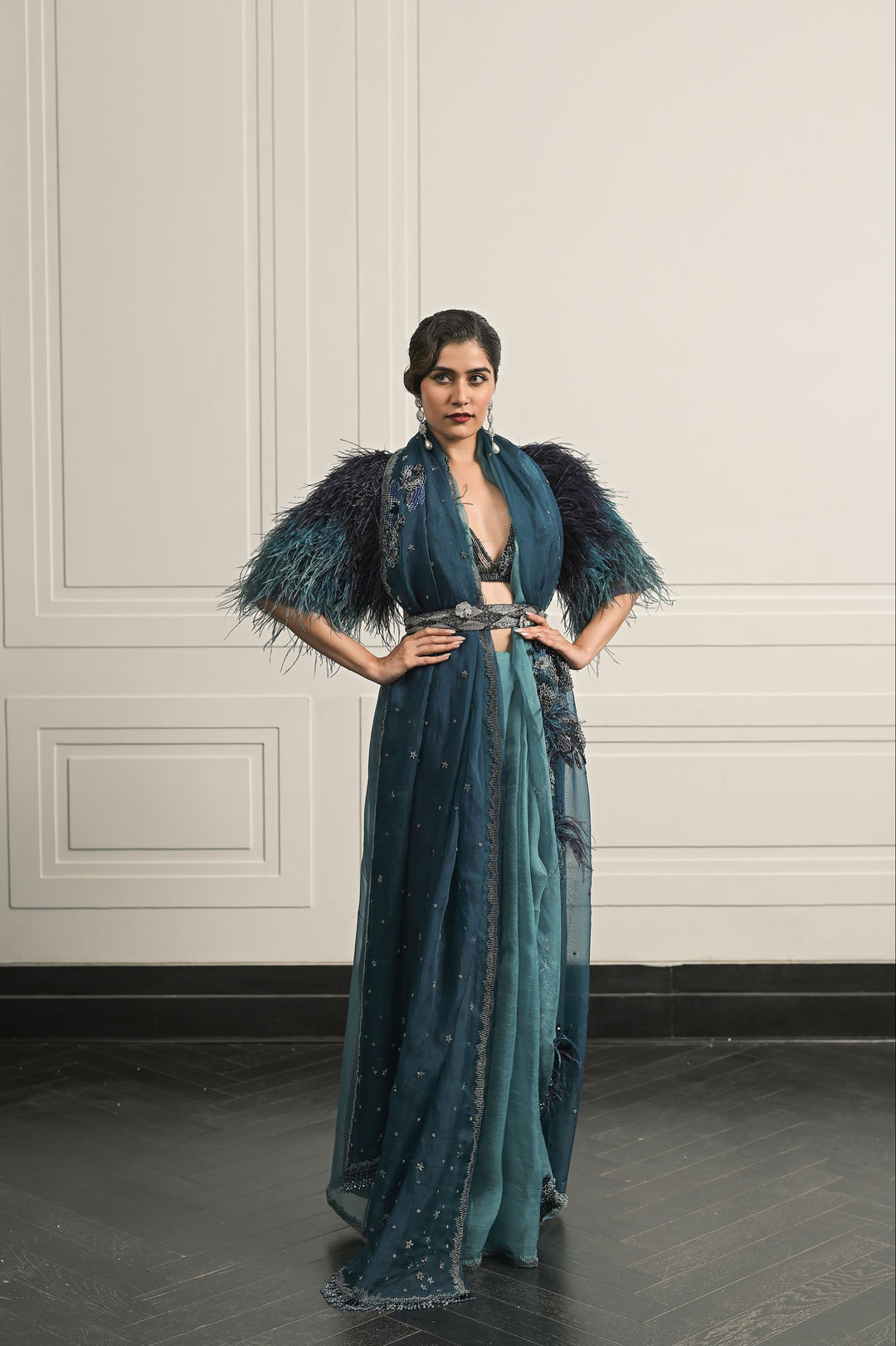Florence saree and blouse set