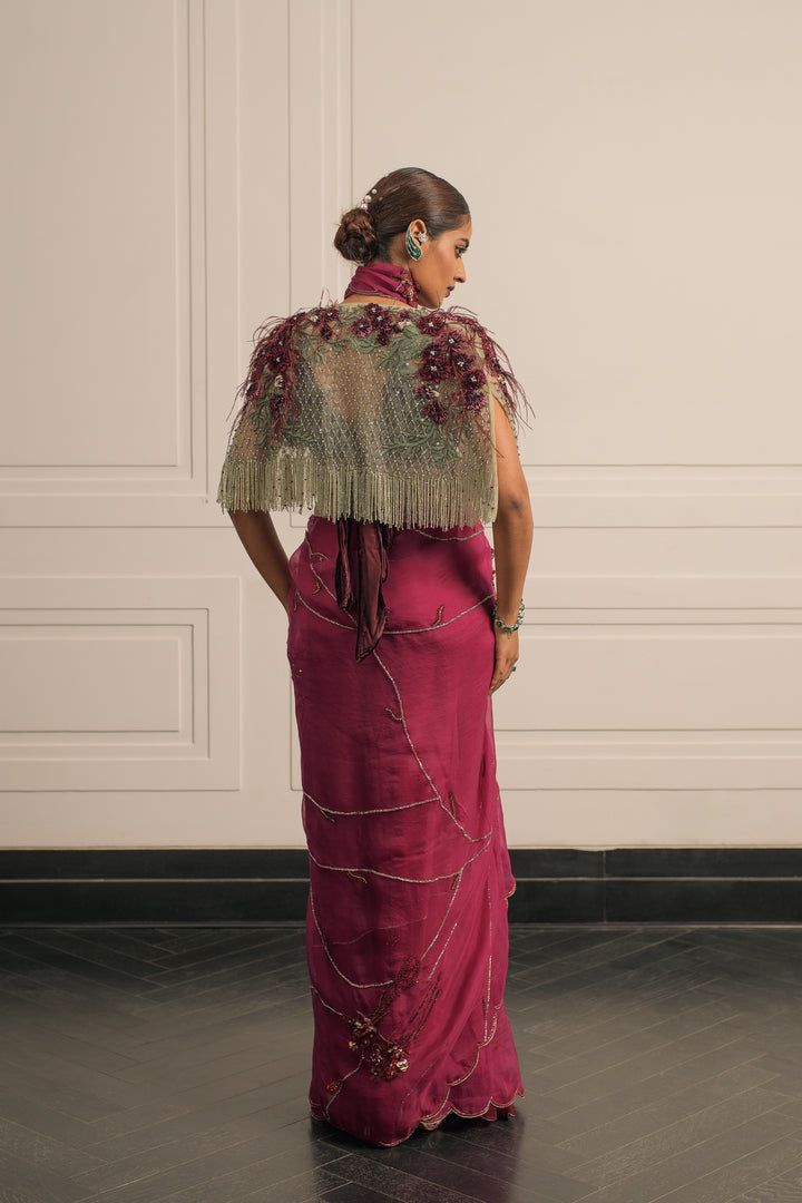 Kesar saree and blouse set
