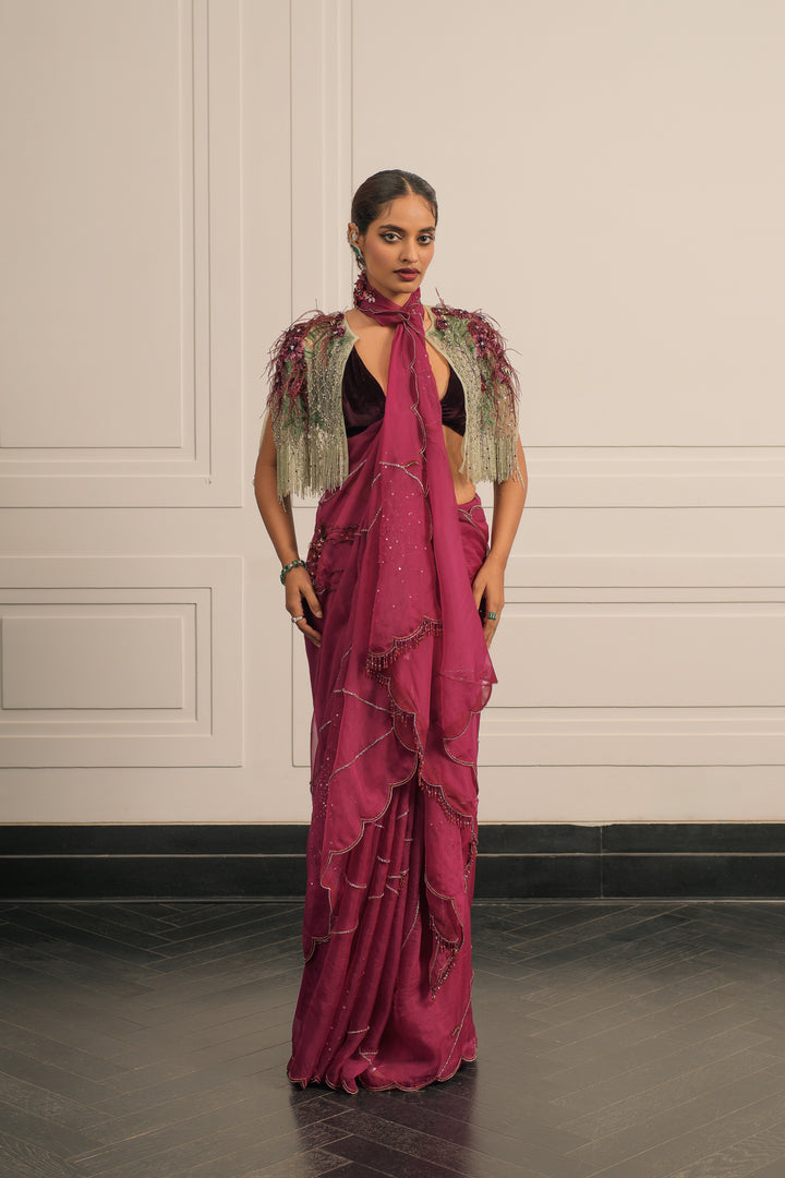 Kesar saree and blouse set
