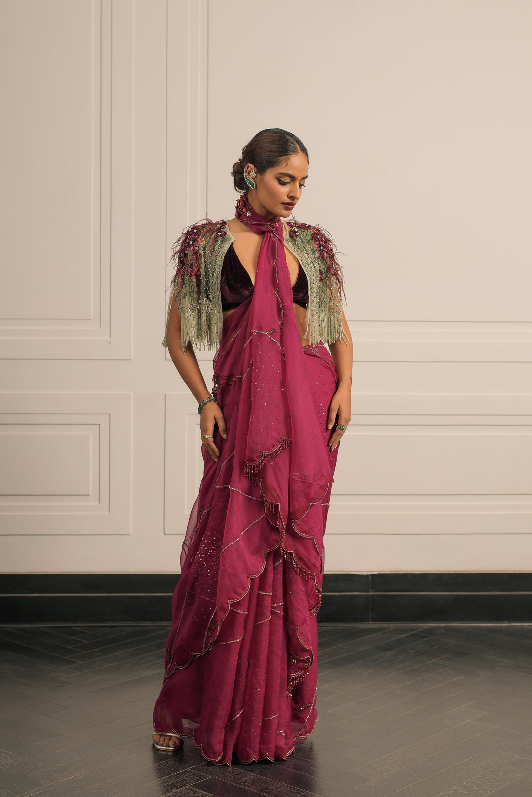 Kesar saree and blouse set