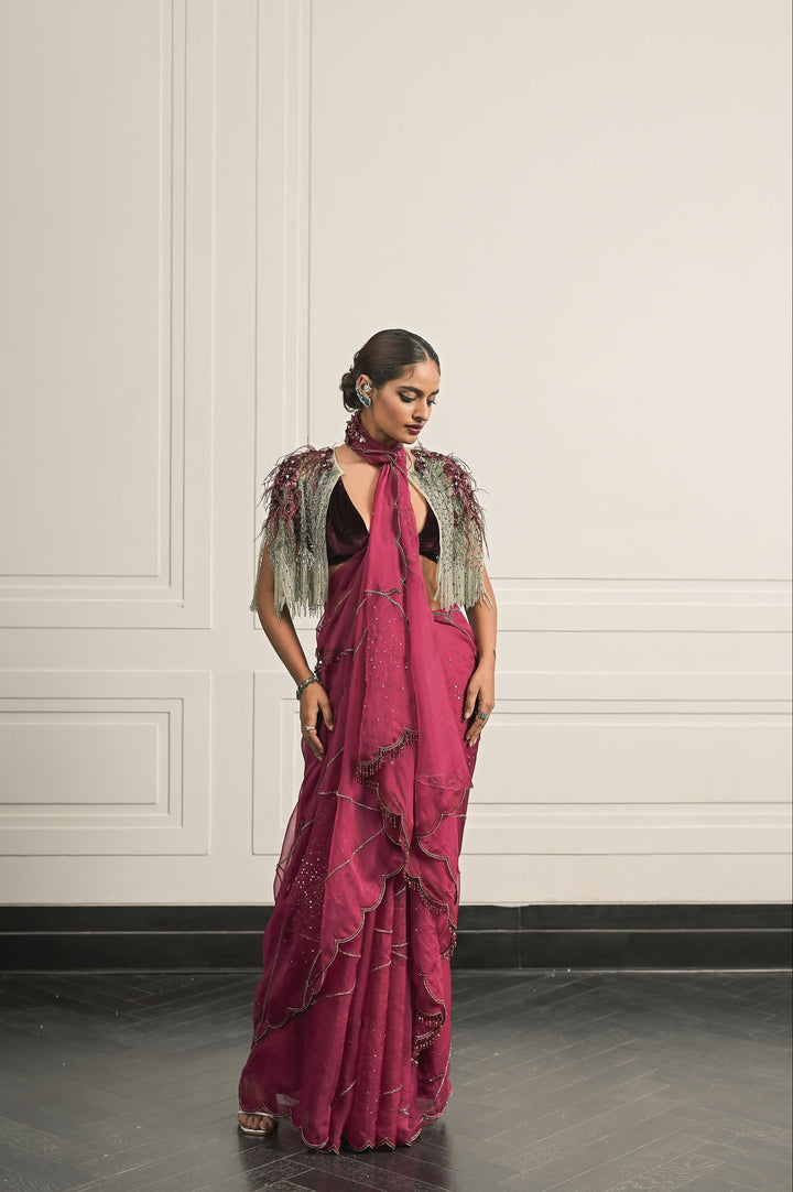 Kesar saree and blouse set