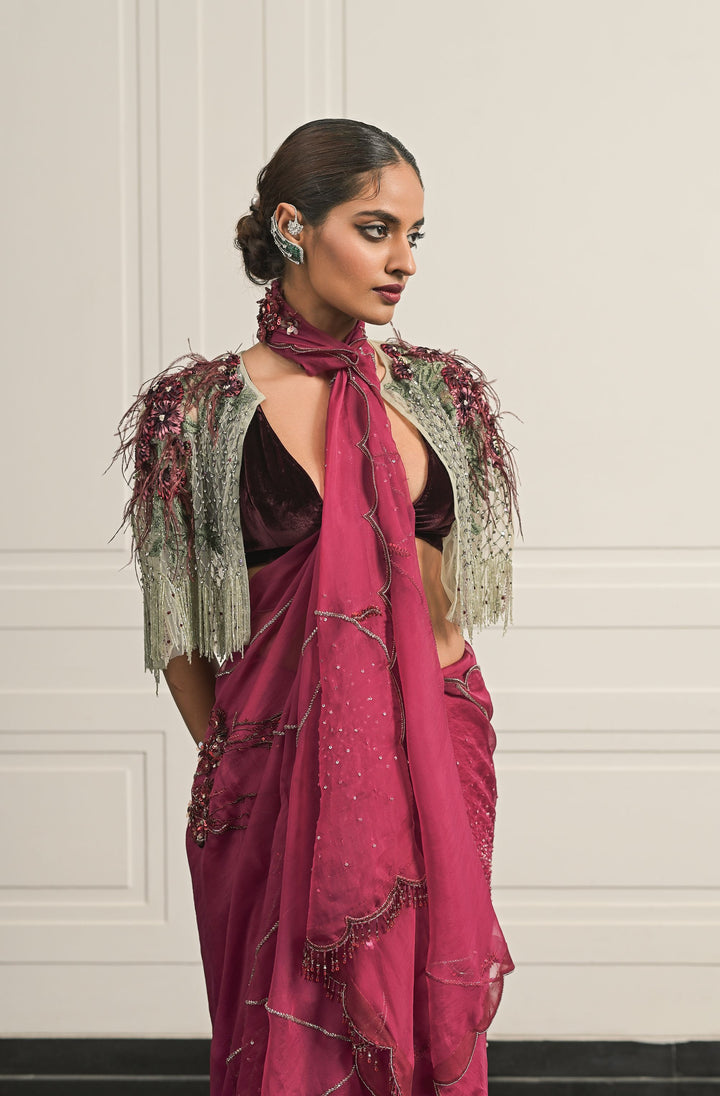 Kesar saree and blouse set