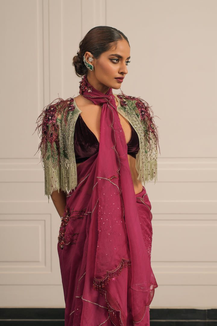 Kesar saree and blouse set
