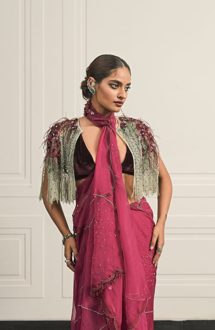 Kesar saree and blouse set