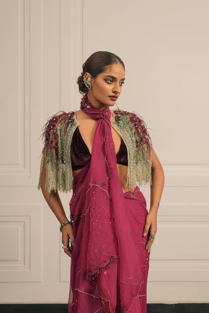 Kesar saree and blouse set