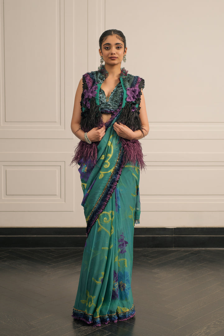 Beatrice saree and blouse set