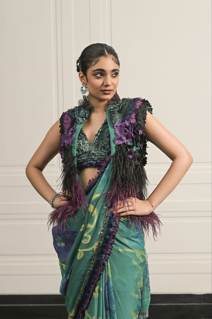 Beatrice saree and blouse set