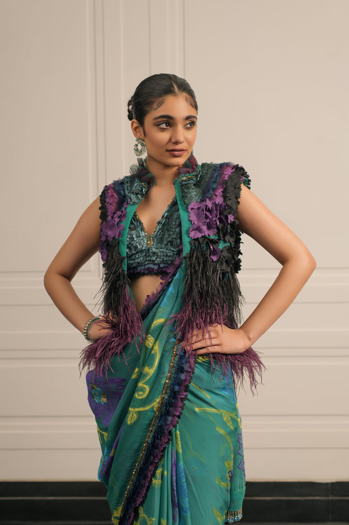 Beatrice saree and blouse set