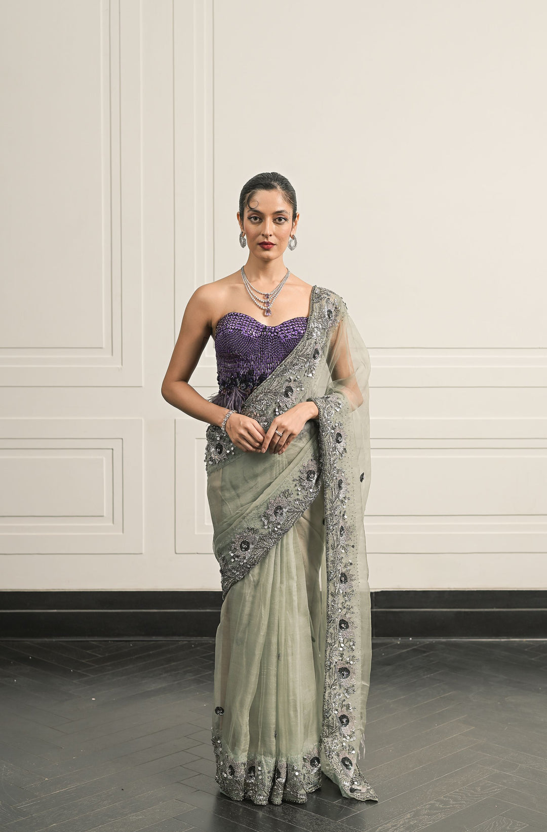 Raat ki Rani saree and blouse set