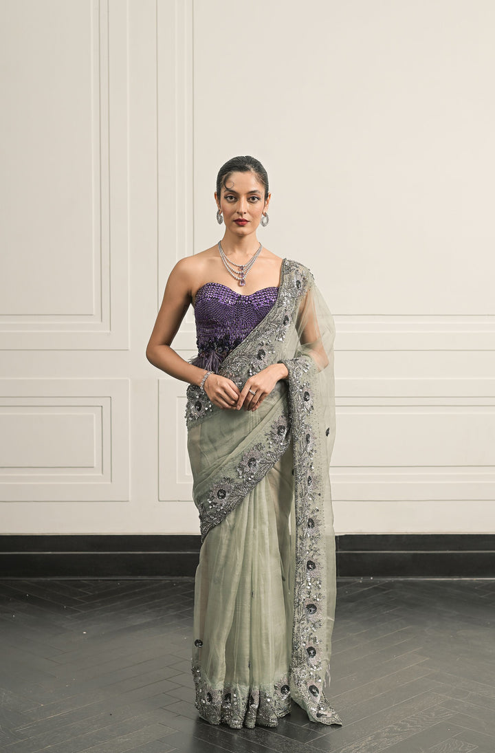Raat ki Rani saree and blouse set